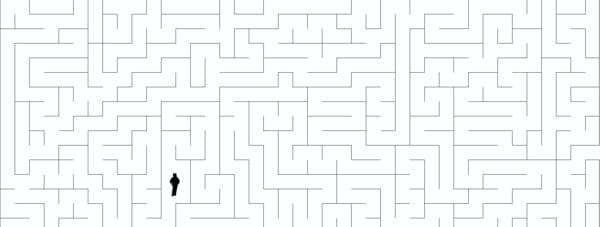 Ausschnitt des Labyrinths